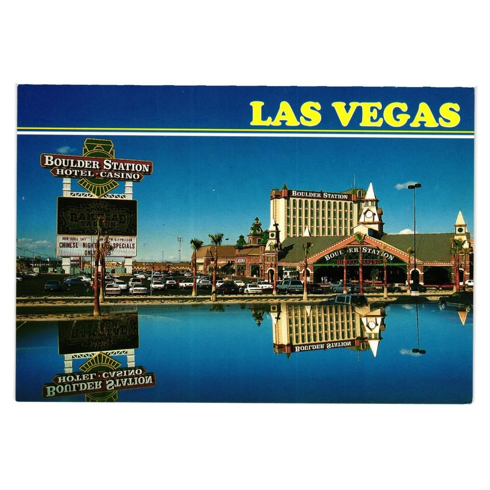 Vintage Postcard Boulder Station Hotel Casino KLV-204 Vacation Tourist